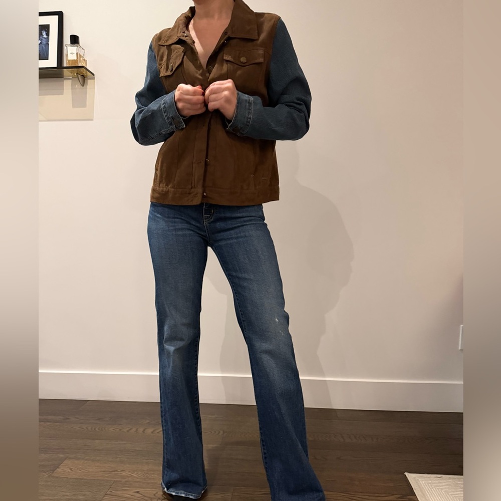 Vintage Jean/velvet mix jacket